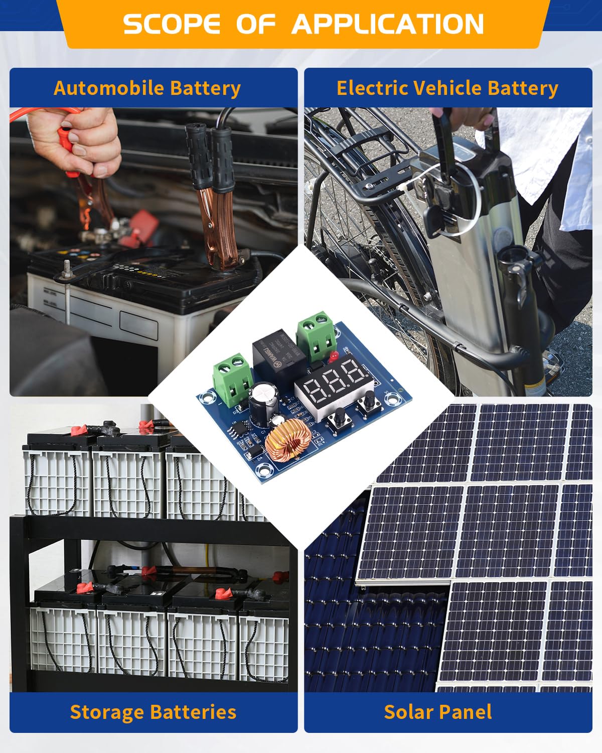 LYLANMO 2PCS DC Voltage Protection Digital Low Voltage Protector Disconnecting Switch Cut-Off Over-Discharge Protection Module for 12-36V Lead Acid Lithium Battery