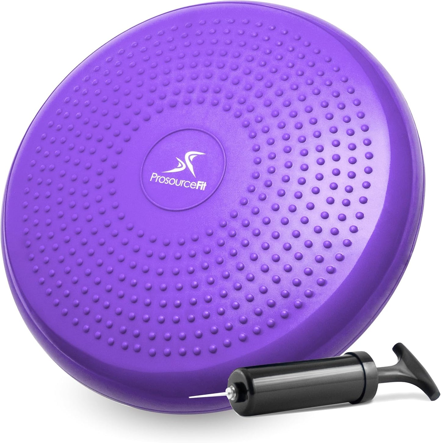 ProsourceFit Core Balance Disc - 14” Diameter Trainer with Pump for Enhanced Posture & Stability