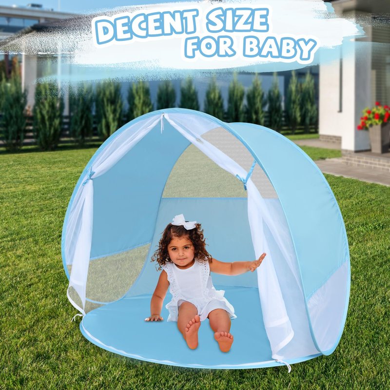 Action Air Portable Anti-UV Pop-Up Beach Tent- Ultimate Sun Shelter & Kids' Play Tent (Pink)