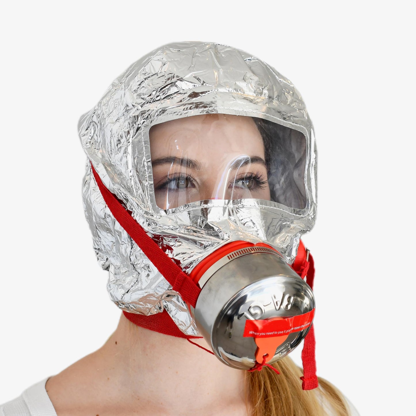 W WILKEN Fire Escape Mask & Hood | 30-Min Respirator for Smoke & Carbon Monoxide | Single-Use Emergency Protection (4)