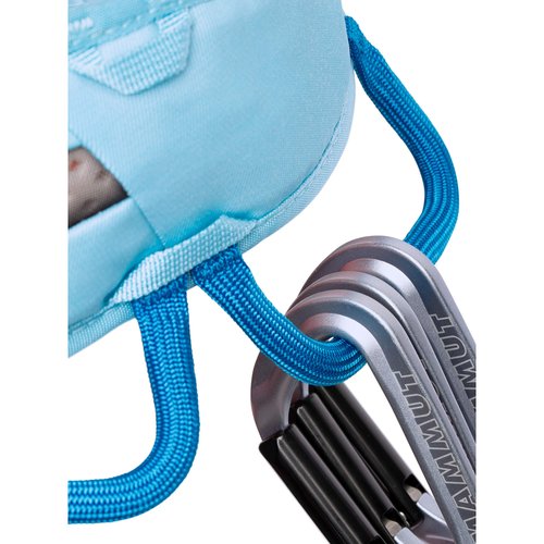 Mammut Ophir 3 Slide Climbing Harness for Women – Adjustable, Lightweight, and Durable Gear for Rock, Gym, and Sport Climbing, Whisper/Dark Gentian, Medium