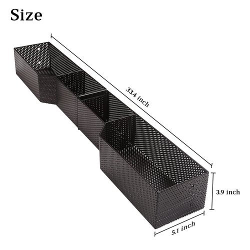 10L0L Golf Cart Front Inner Basket for EZGO TXT & RXV, Dash Storage/Tray Organizer Rack