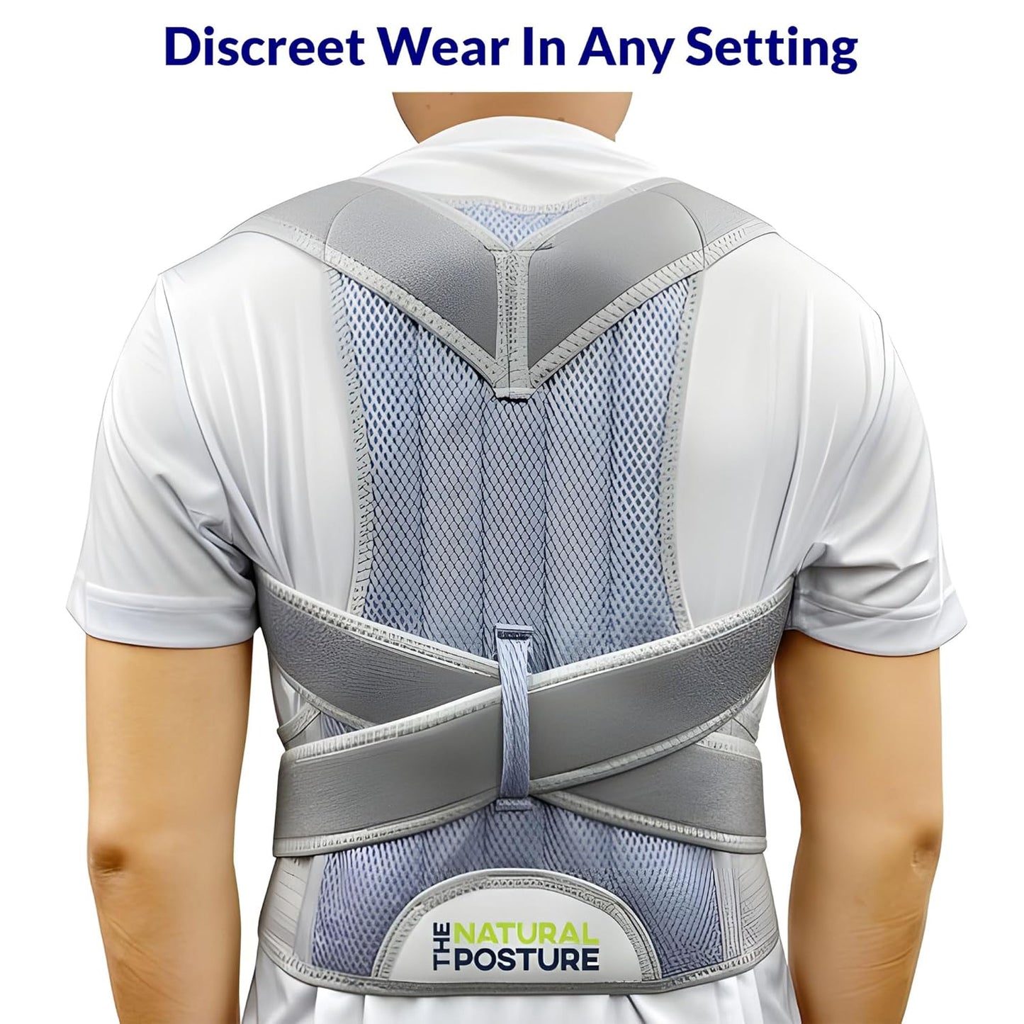 Natural Posture Posture Corrector - Adjustable Lumbar Back Brace & Shoulder Straightener for Support