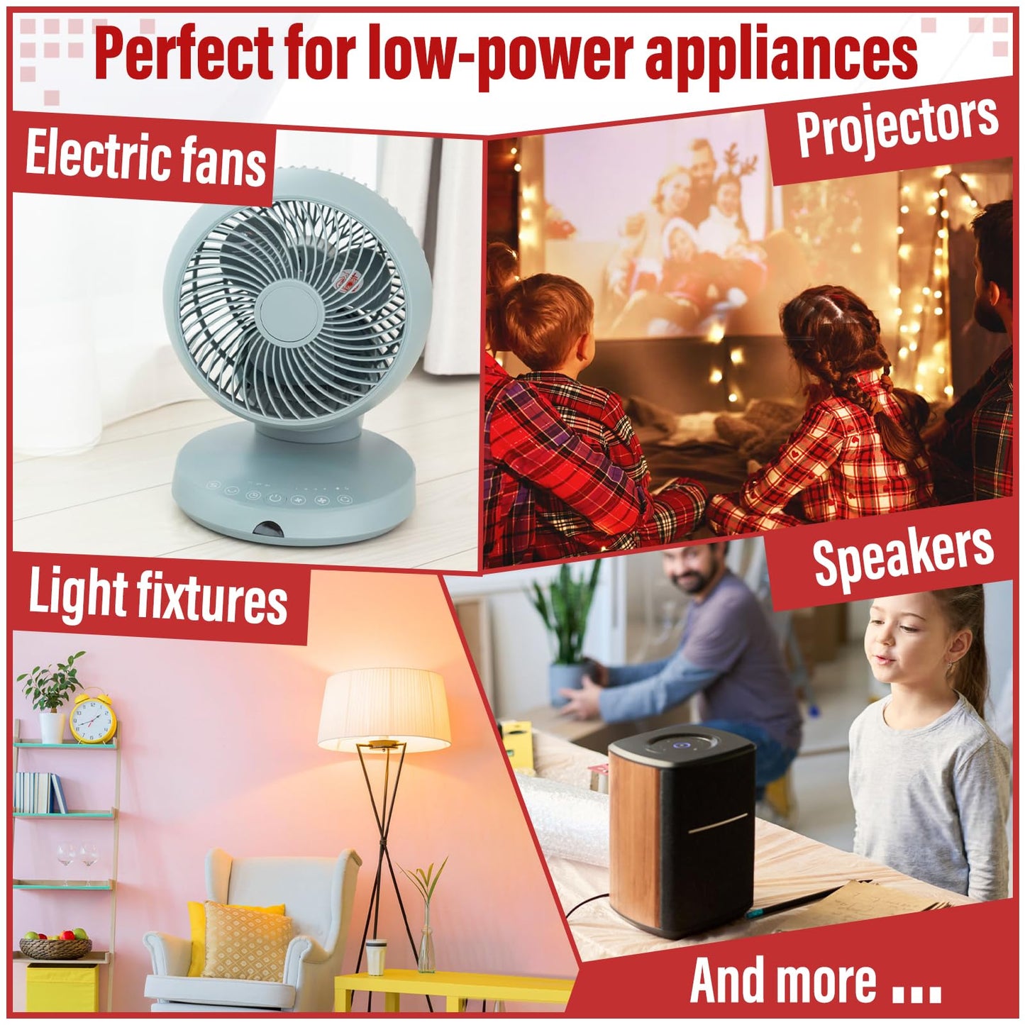 Clear Extension Cord - 6 FT Male to Female Invisible Indoor 2 Prong Power Cable, Thin for Christmas Tree Lighting, UL-Certified, 2 x 18 AWG 250V 6A