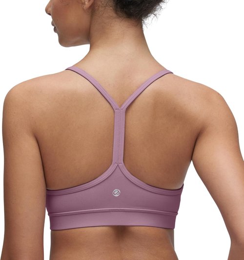 CRZ YOGA Sports Bra - Butterluxe Padded Racerback for Women | Low Impact Yoga Top in Stylish Design