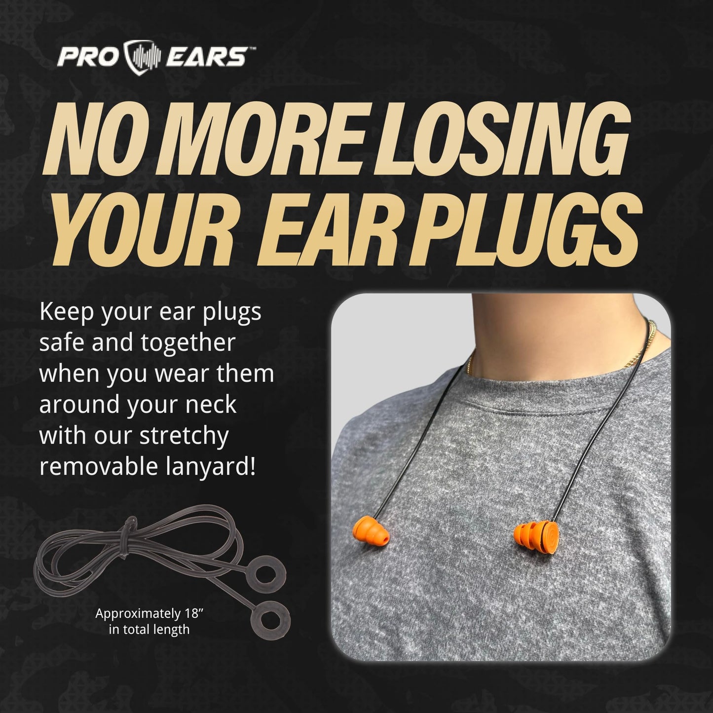 Pro Ears Audiomorphic Earplugs, Shooting Ear Protection, Noise Canceling Earbuds, Hearing Protection, Concert Ear Plugs, Carrying Case Included, Orange (Large)