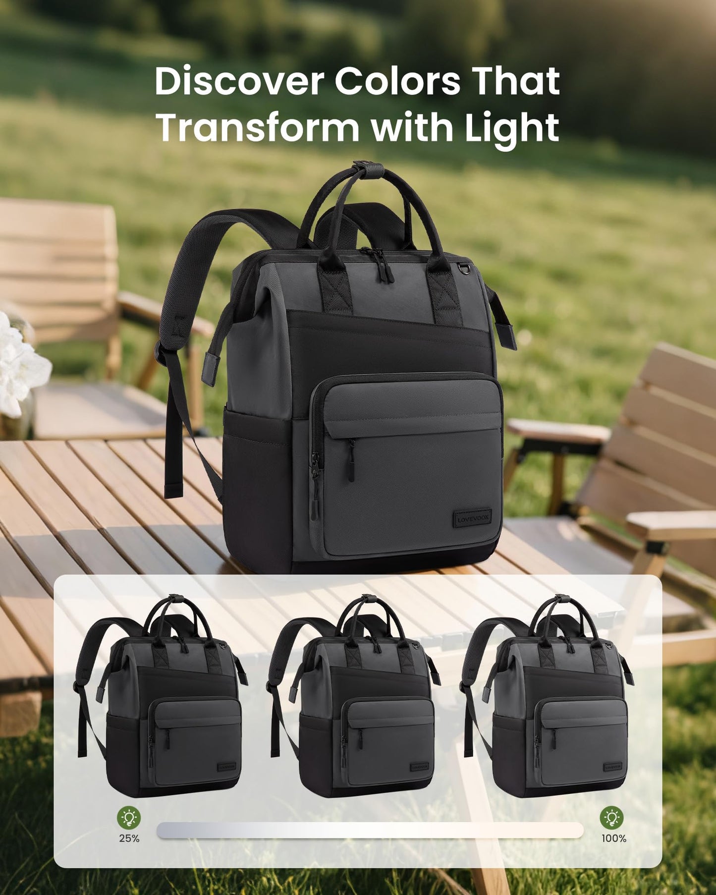 LOVEVOOK Laptop Backpack for Women, 15.6 Inch Travel Backpack for Work College Business, Water Resistant Teacher Nurse Bag with Large Capacity, School Bookbag Bags Cute Daypack for Woman Girls