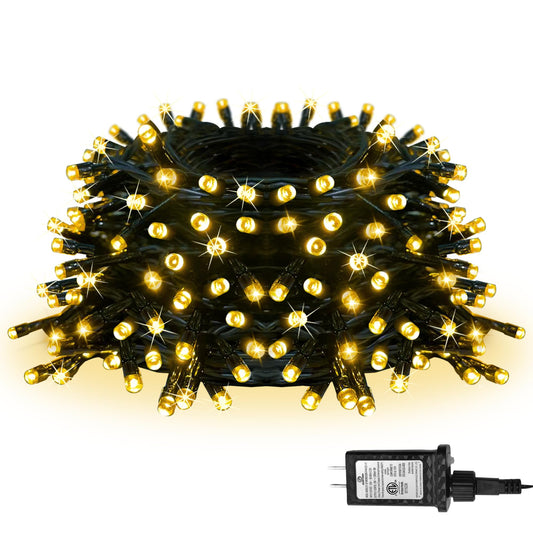 Flechllary 100 LED Christmas String Lights, 39FT Indoor Lights Plug-in with 8 Modes & Timer & Memory Function, Waterproof Christmas Lights Outdoor for Holiday Party Christmas Tree Decor