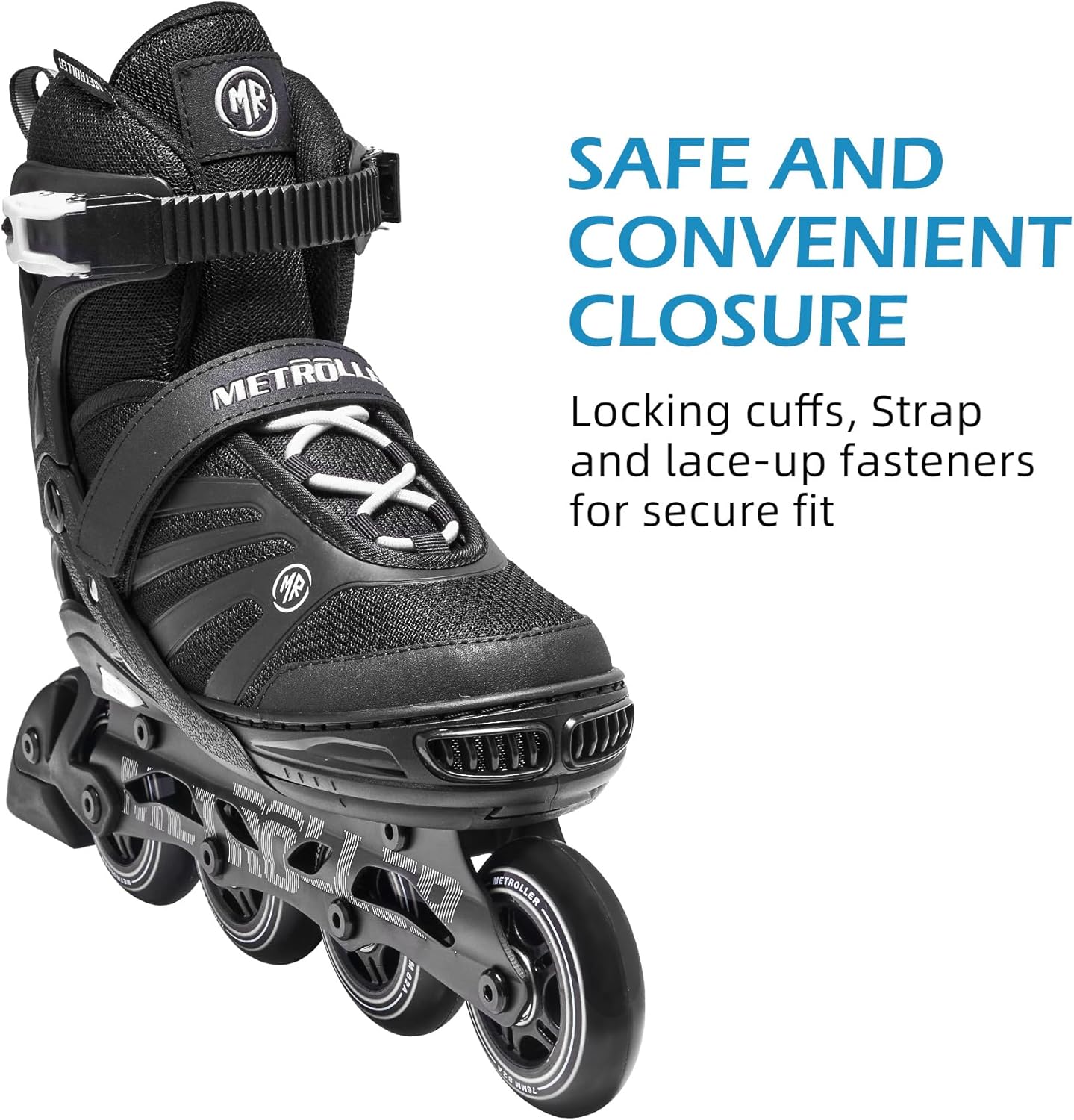 Metroller Adjustable Inline Skates for Men and Women - Perfect for Teens and Adults | Comfortable Fit