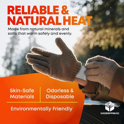 Hot Hands Hand Warmers - 50 Pairs of 11+ Hour Disposable Air-Activated Warmers | TSA Approved