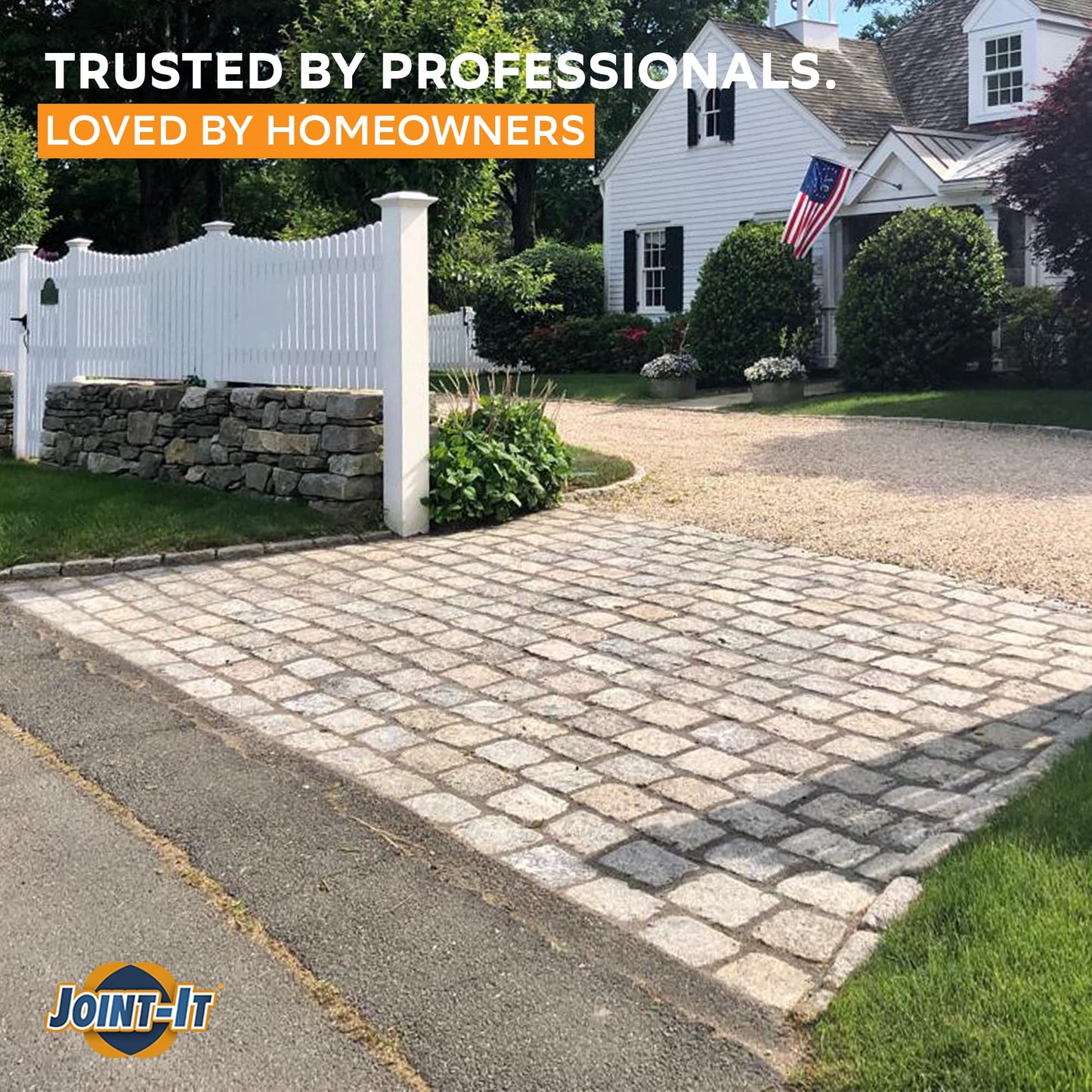 Joint-It Simple Neutral – Better Polymeric Sand Alternative, Haze-Free Patio Jointing Sand for Flagstones and Pavers, Wet Application Paver Joint Sand 28lbs, Neutral