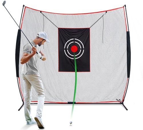 KAIDIDA Golf Practice Net Backyard 7x7FT: Durable Swing Training Target – Indoor Outdoor Garage Home Use – Portable for Adults & Men Golfer Beginners