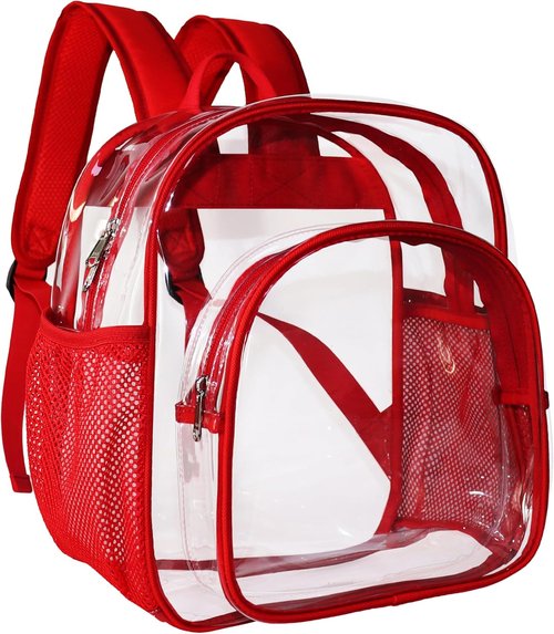 Clear Backpack - Stadium Approved 12x12x6 | Ideal for Concerts, Festivals, and Security