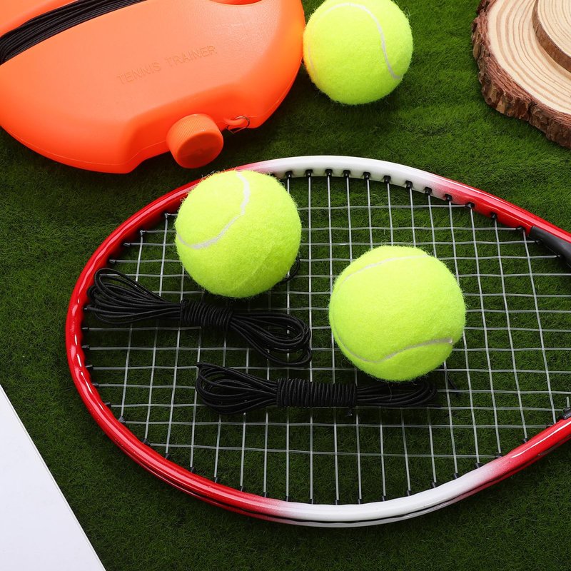 Toddmomy Trainer Rebound Ball with String, Solo Tennis Ball Portable Tennis Rebounder Kit Self Training Badminton Kit for Beginners Sport Exercise