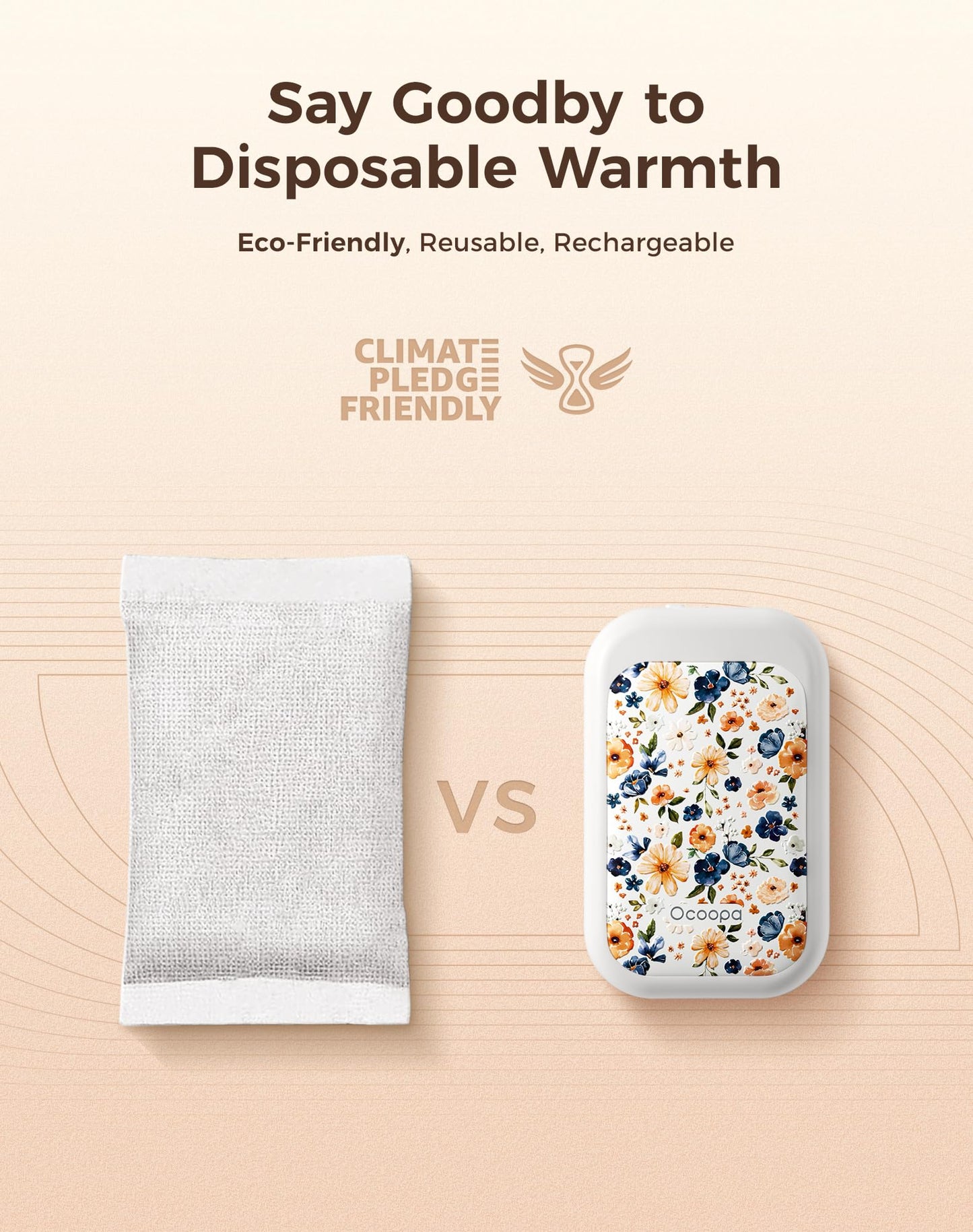 OCOOPA UT4 Young Rechargeable Hand Warmers 2 Pack, 0.6'' Slim Magnetic Design, Fits in Gloves & Pockets, UL Certified, Electric Hand Warmer, for Women, Winter Essentials
