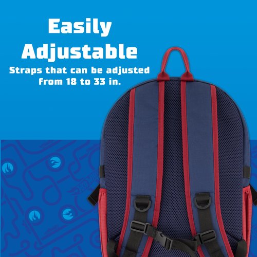 Concept One Hot Wheels 1968 Backpack, Classic Heritage Design for Men and Women, Navy, 12 Inch