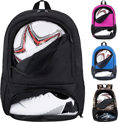 Himal Outdoors Soccer Backpack - Versatile Sports Bag with Cleat Compartment for Football & Volleyball