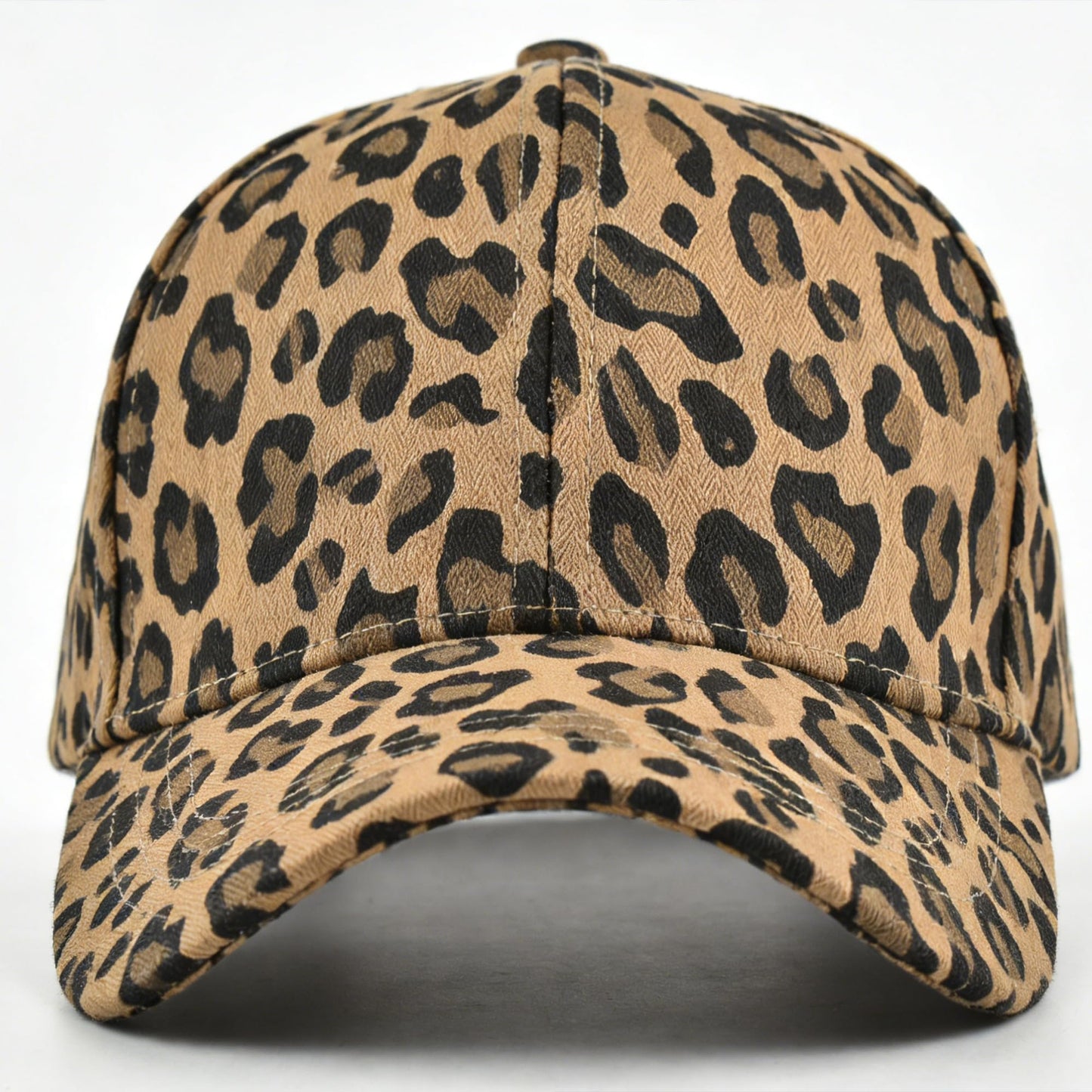 CLeemuziN Baseball Hats for Women Men Adjustable Leopard Print Dad Trucker Hat Cotton Sun Protection Caps Sports Golf Medium