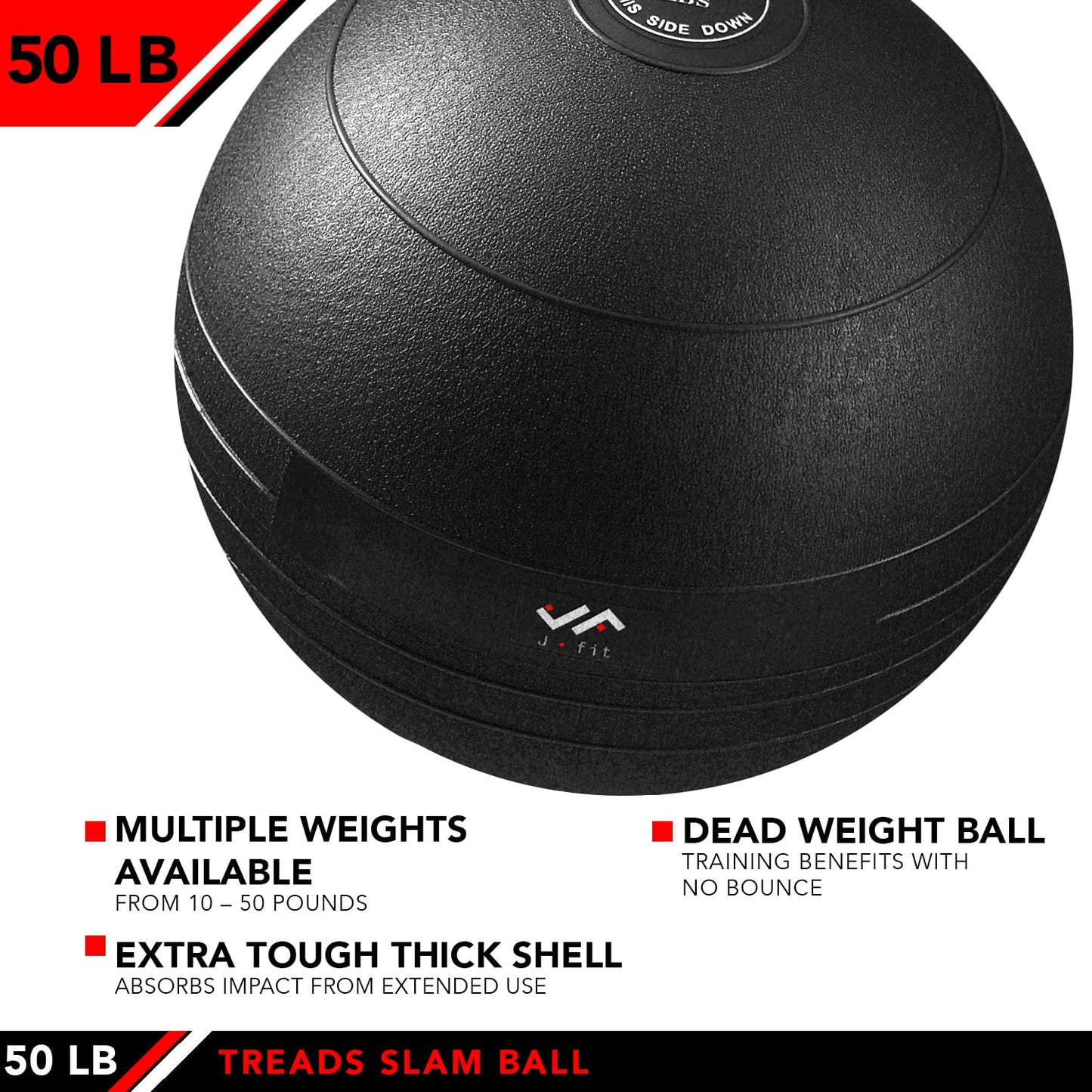 JFIT Slam Ball, Midnight Star, 50 LB
