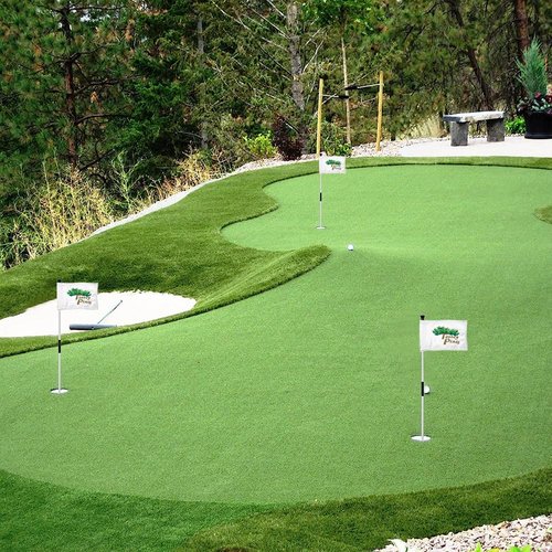2BUT Torrey Pines Golf Pin PGA Flag Practic Putting Green Golf Flag For Backyard Garden Double-Sewn 600D Nylon Miniature Pin Flag Regulation Tube Flag(8"X6")