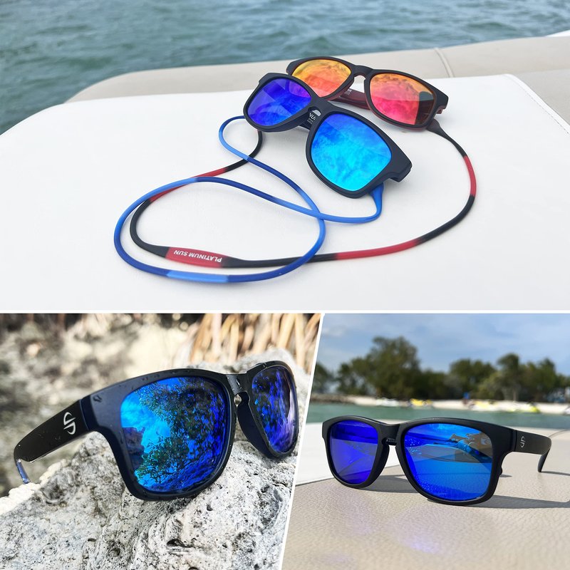 Platinum Sun Floating Polarized Sunglasses Men Women| REVO Mirror Coating & UV400 Sun Protection Polarized Sports Sunglasses