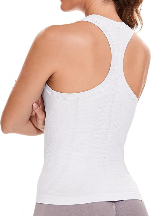 MathCat Workout Tank Tops - Sleeveless Seamless Racerback Athletic Yoga Shirts for Women | XS-L Sizes