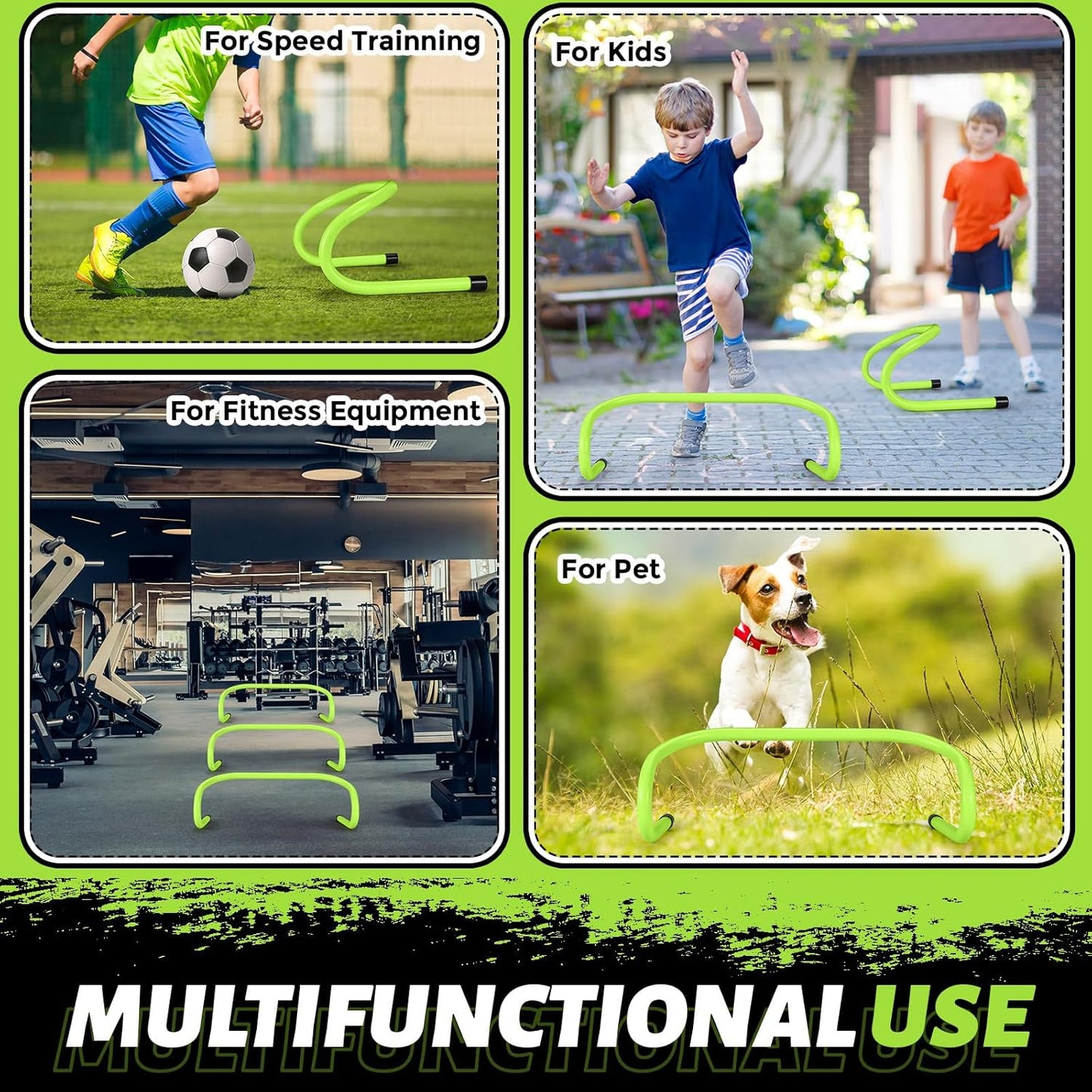 Wettarn 30 Pcs Agility Training Hurdles - 6" Speed & Plyometric Practice for Kids & Athletes | Indoor/Outdoor Sports Equipment