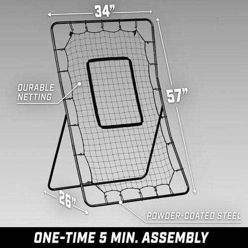 GoSports Pitch Back Net - Baseball & Softball Rebounder for Pitching and Fielding | Multiple Sizes Available