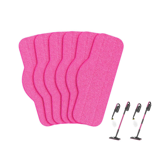 Schenley 6-Pack Microfiber Pads for Steam Mop Cleaner, Washable and Reusable Replacement Mop Pads, Accessories Compatible Steam Mop SLFCSM064 & SLFCSM063