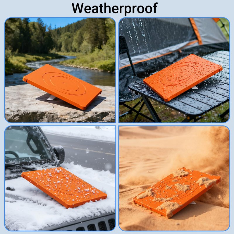 DAIERTEK Starlink Mini Silicone Case - Orange Protective Cover, Waterproof & Anti-Scratch Accessories for Starlink Mini Satellite Dish (Ideal for Roof, Car, RV Camping)