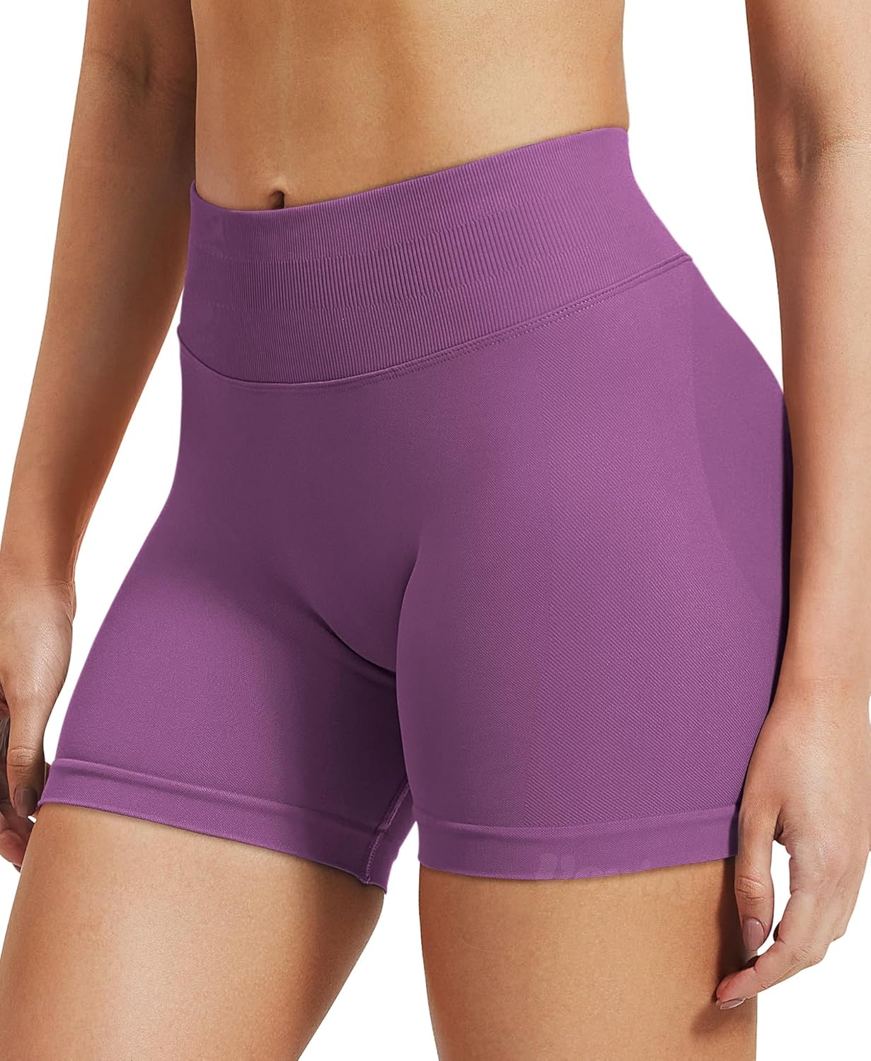 VOYJOY Women's Workout Impact Shorts - Scrunch Butt Lifting Seamless Gym Biker Shorts | 2.5" to 6" Sizes