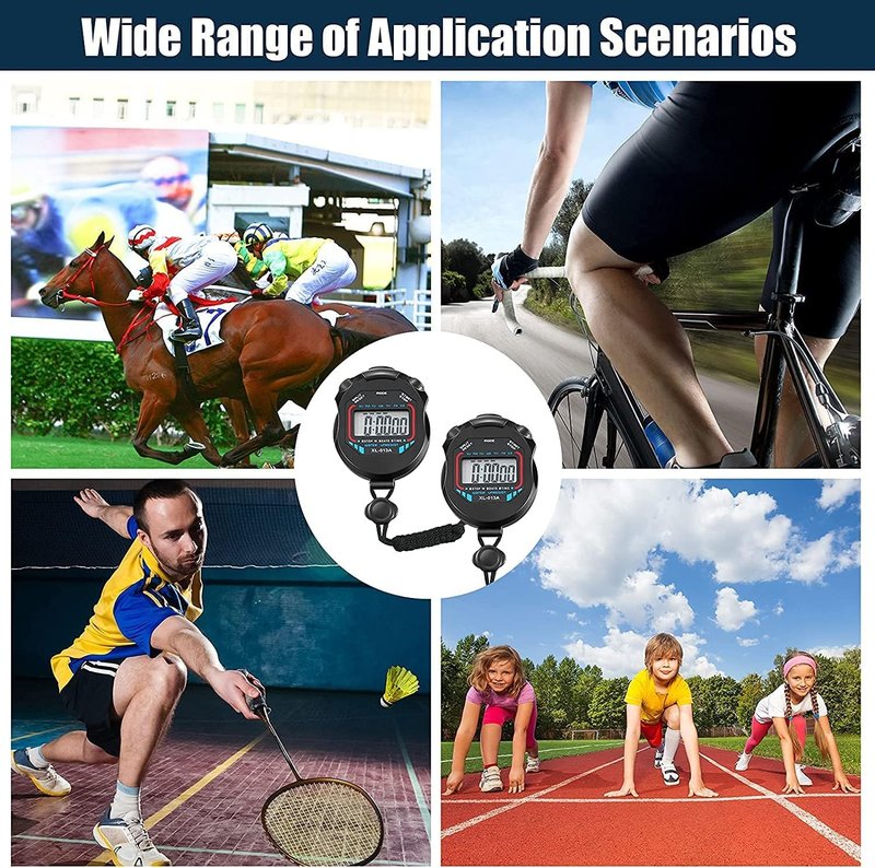 Stopwatch Digital Stopwatch,Sport Stop Watch,Large Display Stopwatch,Stopwatch Digital Handheld Multi-Function Professional Electronic Chronograph Sports Stopwatch Timer Stop Watch (2) (Black 2)