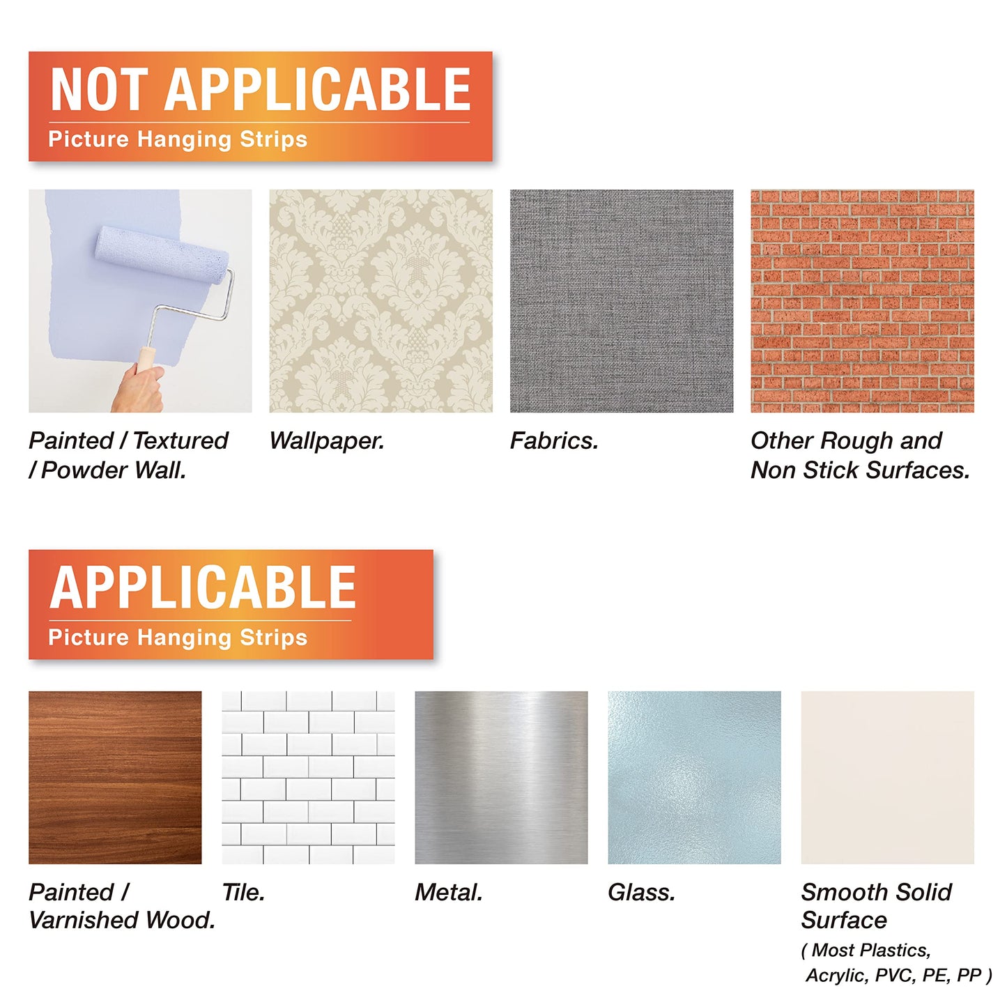 MOVELYST 24-Pairs(48 Strips) Medium Picture Hanging Strips, Hook and Loop Tape, Picture Hanger Damage Free, Waterproof Adhesive Strips for Frame Hanging and Christmas Decorations, Heavy Duty