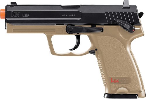 Heckler & Koch USP CO2 Airsoft Gun - 6mm BB Pistol with Standard Action | Dark Earth Brown