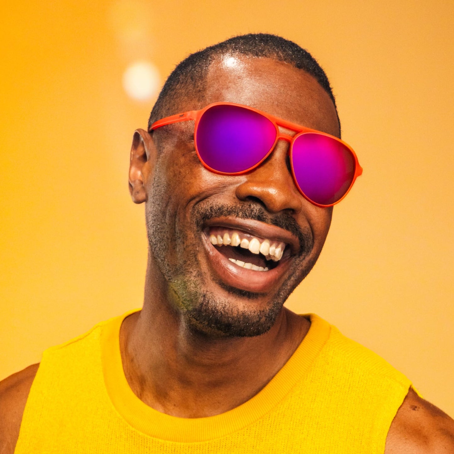 goodr Captain Blunt's Redeye Polarized Aviator Sunglasses, Medium Sized (Mach G), Red Frames with Red Mirrored Reflective Lenses, UV400 Protection, No Slip, No Bounce
