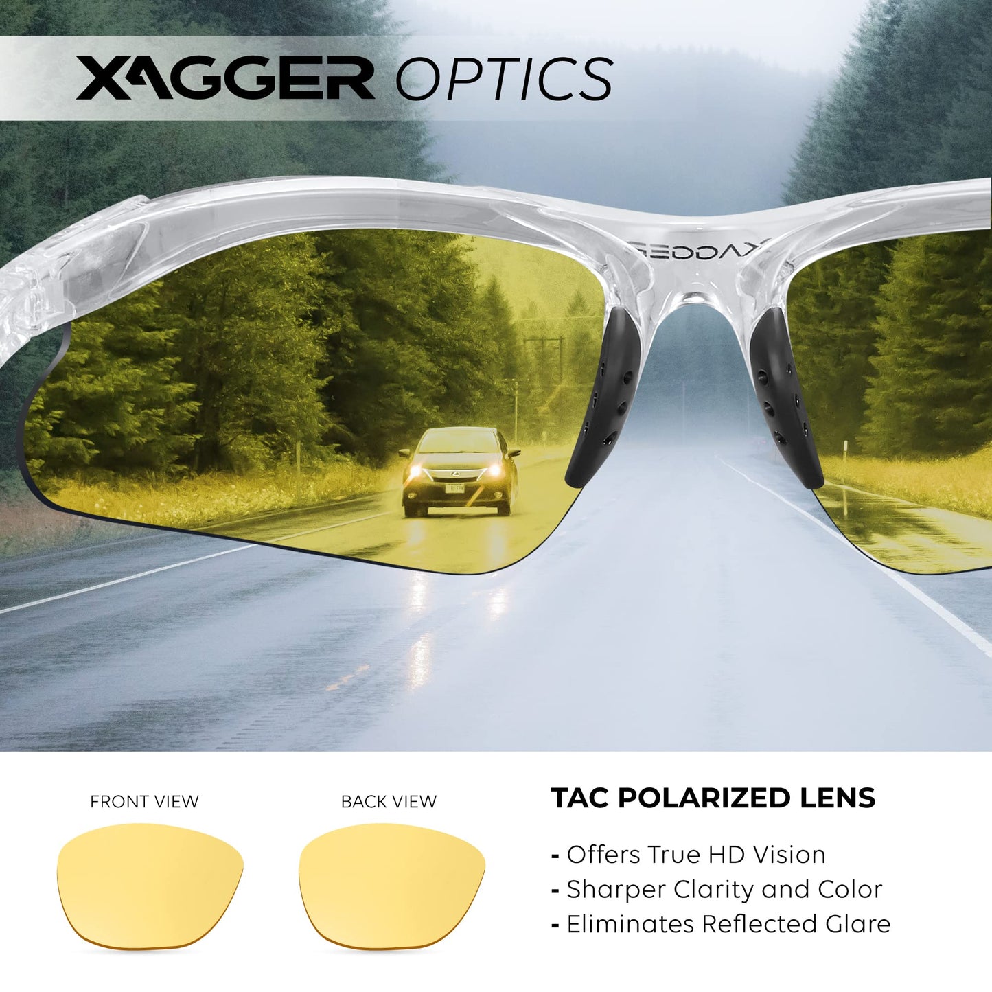 Xagger Kids Youth Polarized Sports Sunglasses for Boys Girls Baseball Softball Glasses TR90 Frame