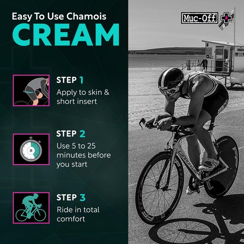 Muc-Off Luxury Chamois Cream Cycling | Anti-Chafing, Moisturizing Formula | Long-Lasting Comfort & Protection | Ideal for Cyclists, Triathletes, and Runners (250 ml (Pack of 2))