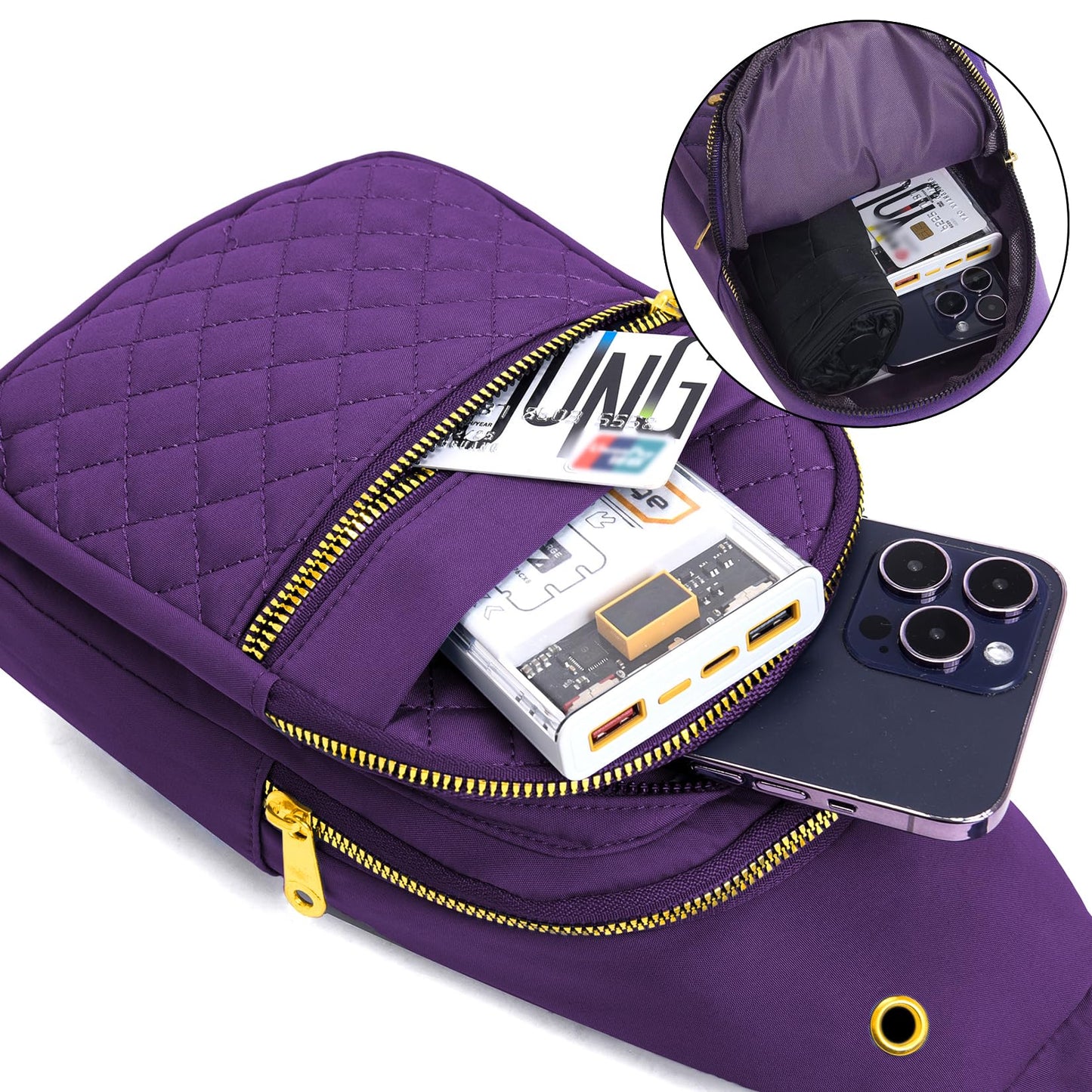 Aisijimo Small Sling Bag For Women Men Casual Crossbody Sling Backpack