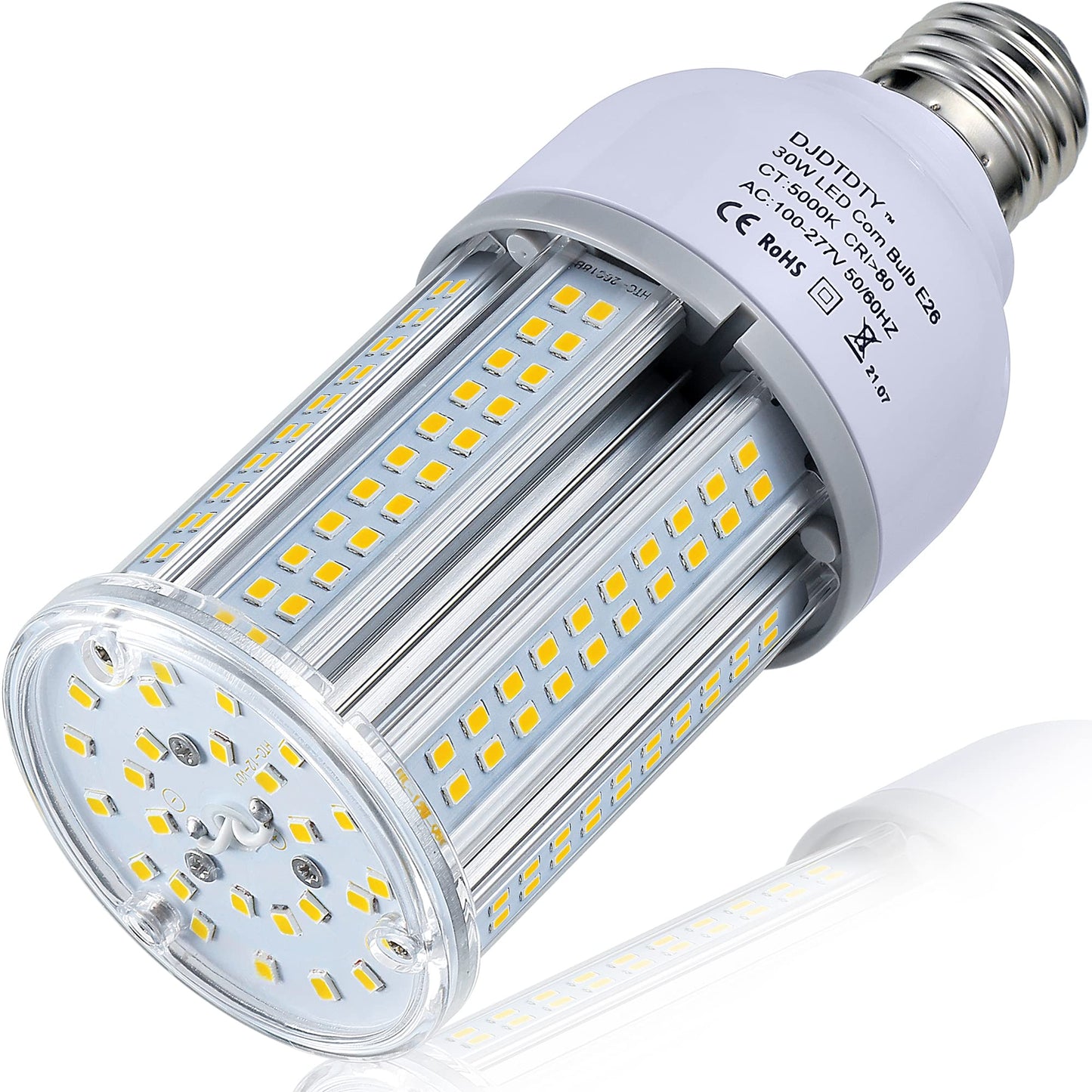 DJDTDTY 36W LED Corn Light Bulb, E26 Base with, 5000K 5000LM LED Light Bulb for Garage Warehouse Workshop Barn (36Watts)