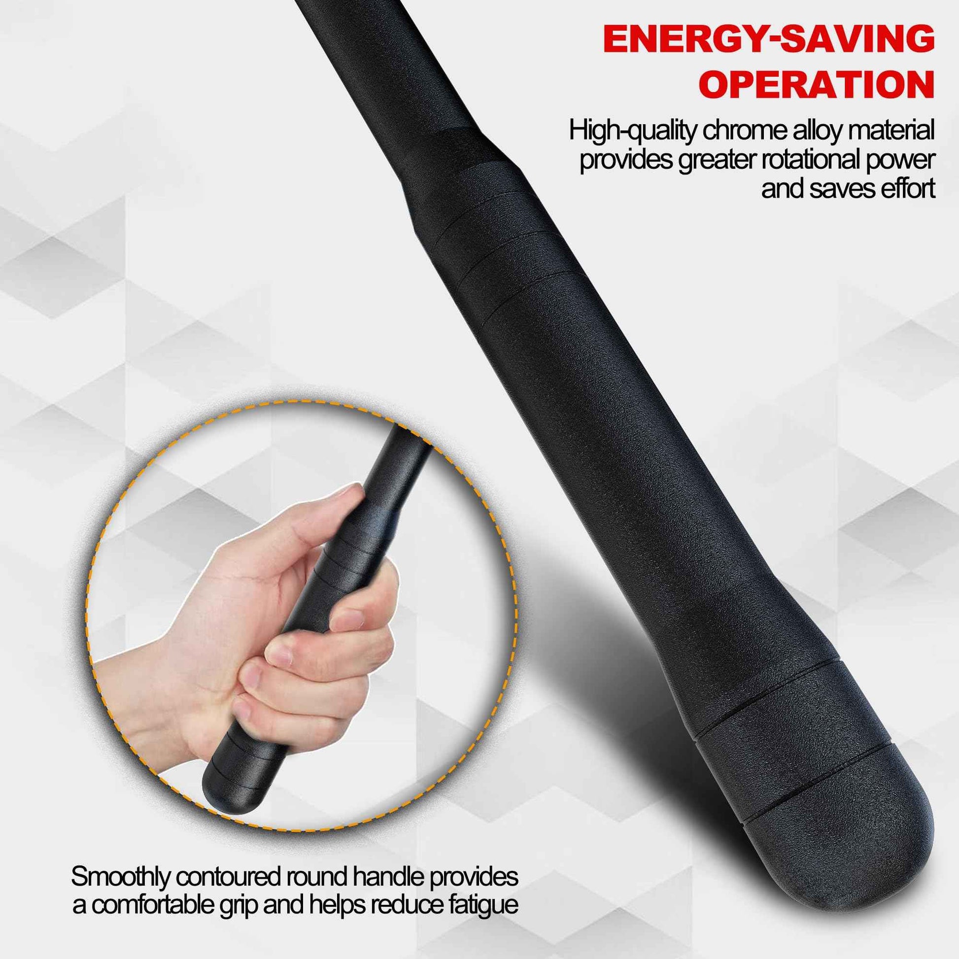 Aiourx 1/2'' Drive 17.5-Inch Breaker Bar, 250° Heavy Duty Head, Ball Lock Function, Chromium-Molybdenum Steel, Striking Laser Specifications, High Temperature Quenching Rod Body