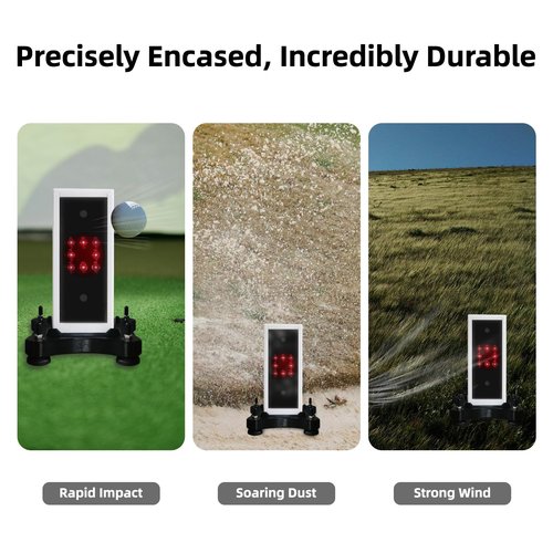 Leveling Stand with Protective Shield for Square Golf Launch Monitor | Heat-Resistant & All-in-One Simulator Case (Indoor/Outdoor Use)