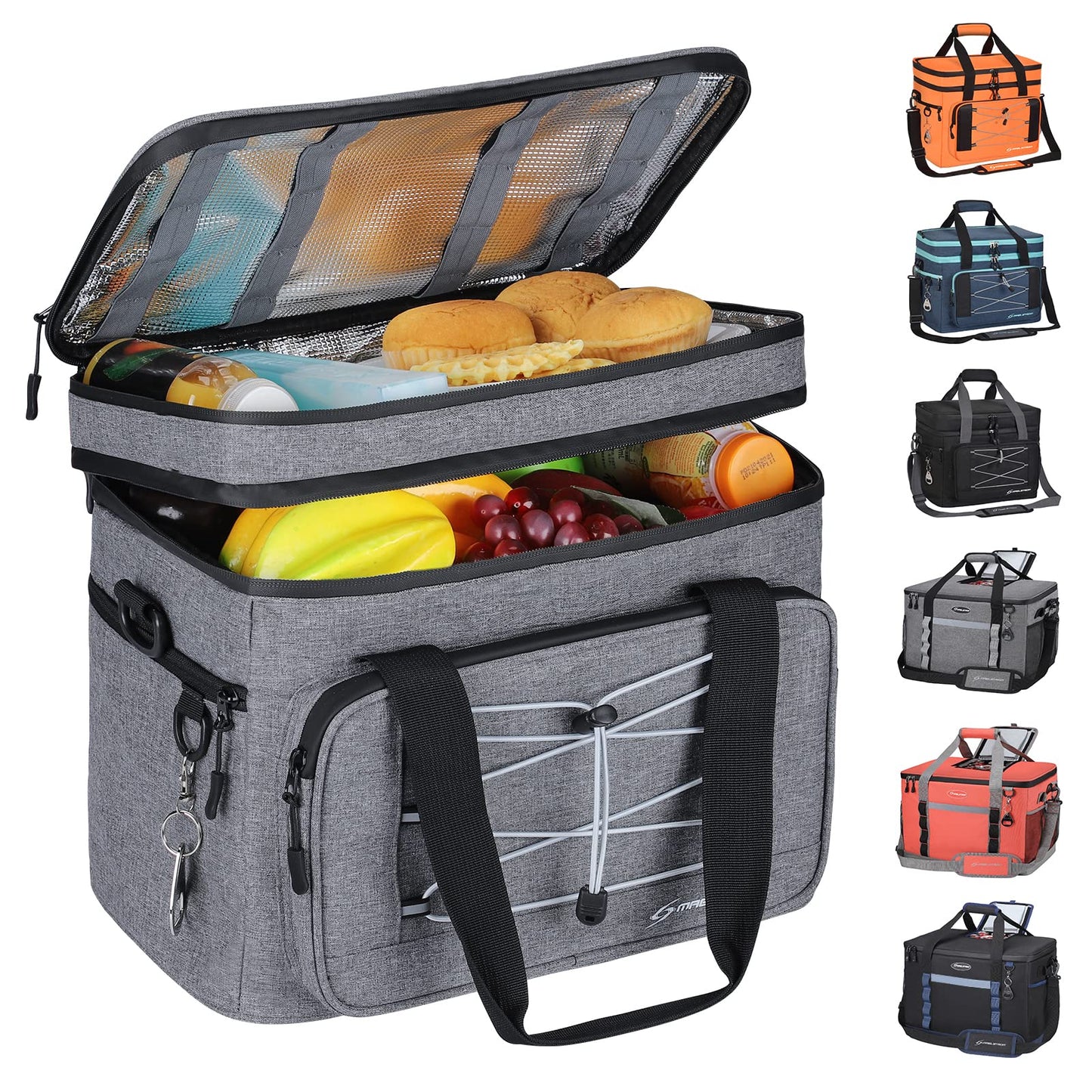 Maelstrom 30 Can Soft Cooler Bag, Double Deck Leakproof Portable Ice Chest