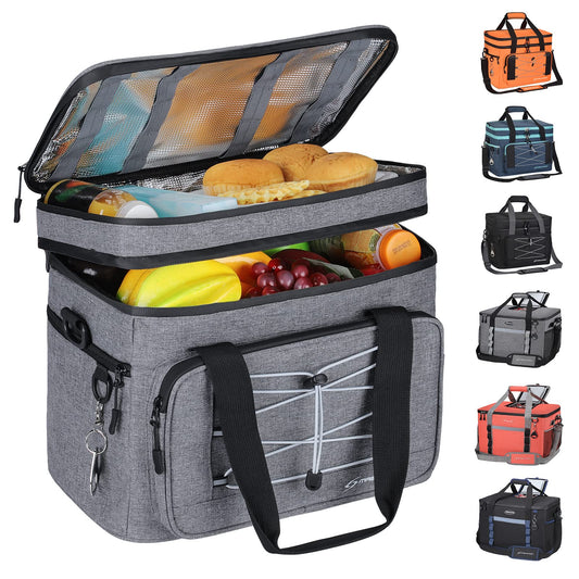 Maelstrom 30 Can Soft Cooler Bag, Double Deck Leakproof Portable Ice Chest