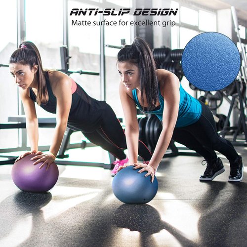 Cikyner 9-Inch Soft Pilates Ball - Mini Exercise Ball for Yoga, Physical Therapy & Home Workouts