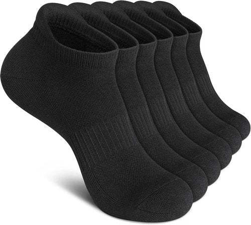 Felicigeely Ankle Running Socks - Breathable Cushioned Low Cut Sports Socks for Men & Women | 6 Pairs