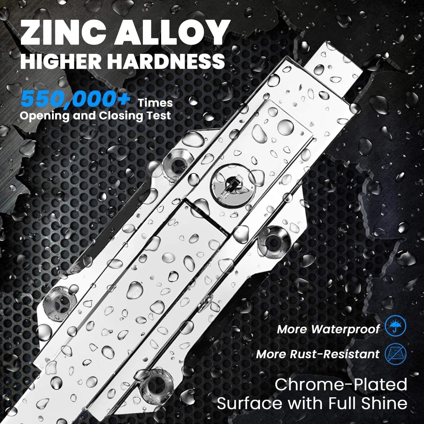 Preruner Walk in Cooler Door Handle, Walk in Cooler Door Closer Complete Latch Kit, Cooler Door Radial Latch (1/5 In-3/5 in(Offset)) and 6" Solid Nylon Glow-in-The-Dark Release Handle