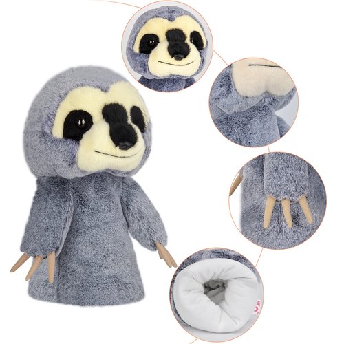 Cozion Golf Club Covers, Funny Golf Headcover - Sloth Golf Club Head Covers for Woods and Driver, Plush Animal Driver Headcover for Men, Women & Kids