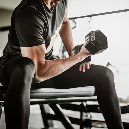 CAP Barbell Cast Iron Hex Dumbbell - Durable Weight Training Equipment | Various Sizes Available