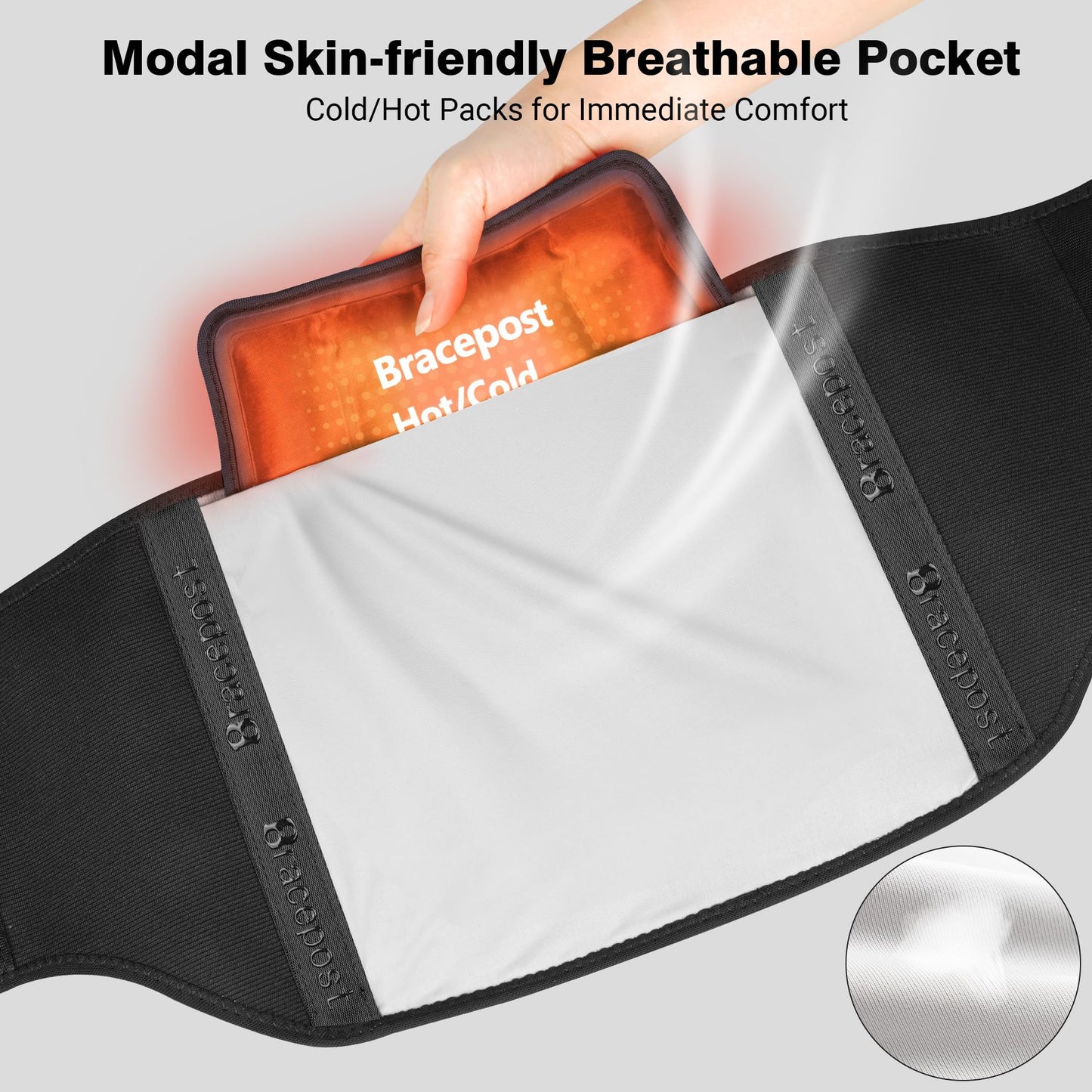 Back Brace For Lower Back Pain Women Men With 360°Support & Hot/Cold Compress,Breathable Back Support Belt With 3D Pad,Adjustable Back Brace For Sciatica,Herniated Disc,Scoliosis,XXL