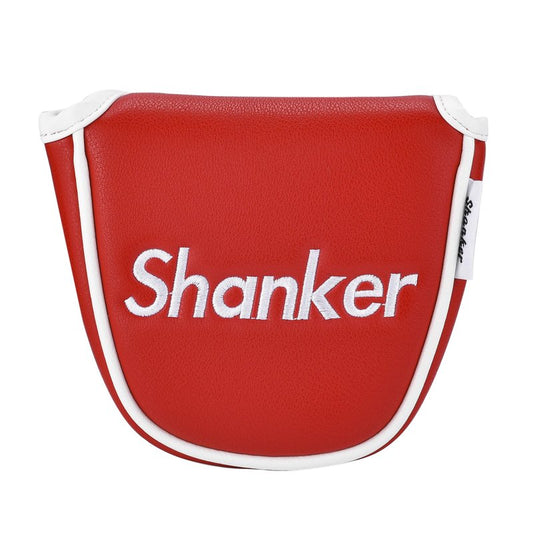 Shanker Golf Putter Cover - Funny Mallet Red Putter Cover - Tour Grade PU Leather Red Headcover - Funny Headcover - Perfect Joke Gift for Golfer